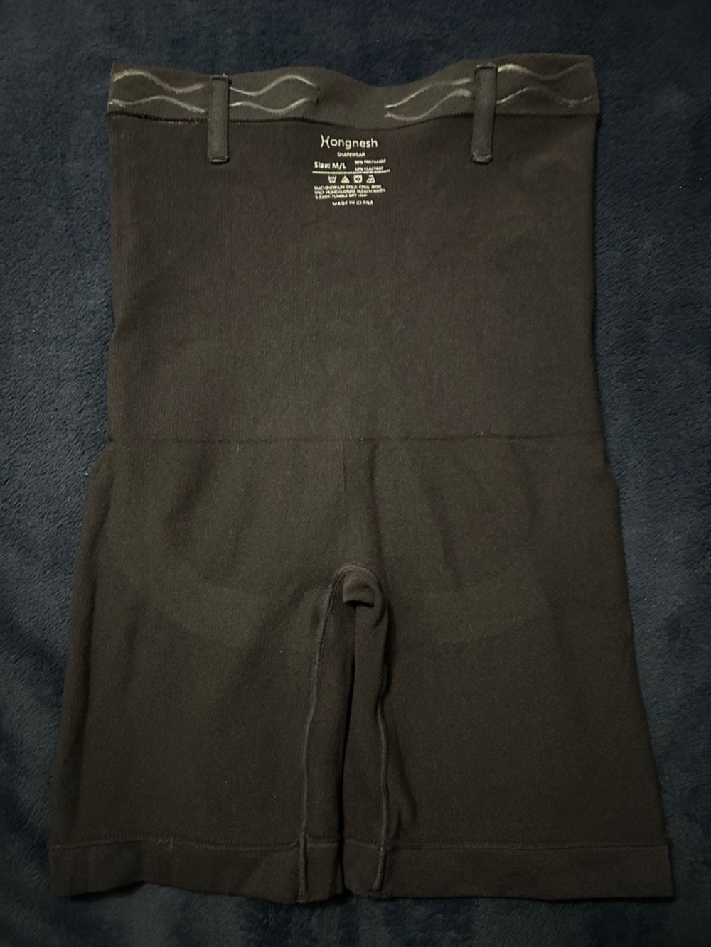 High-Waist Black Shapewear Shorts - Picture 3 of 4